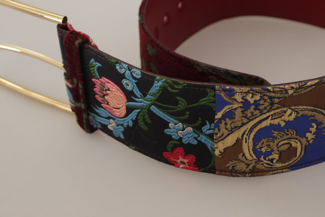 Dolce & Gabbana - Dolce & Gabbana Engraved Logo Multicolor Leather Belt - WMB256 - 70 - Ask Me Wear