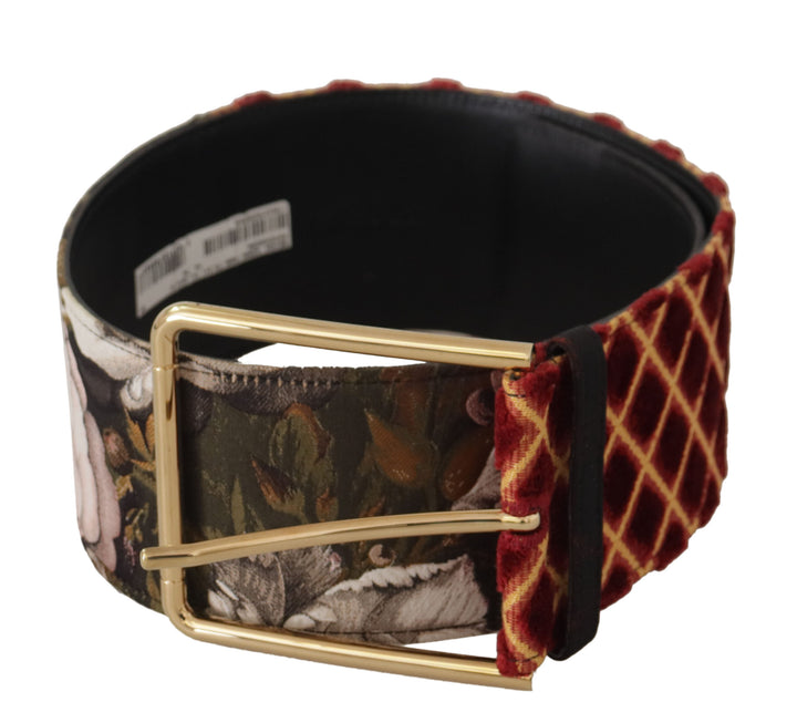 Dolce & Gabbana - Dolce & Gabbana Engraved Logo Multicolor Leather Belt - WMB257 - 75 - Ask Me Wear