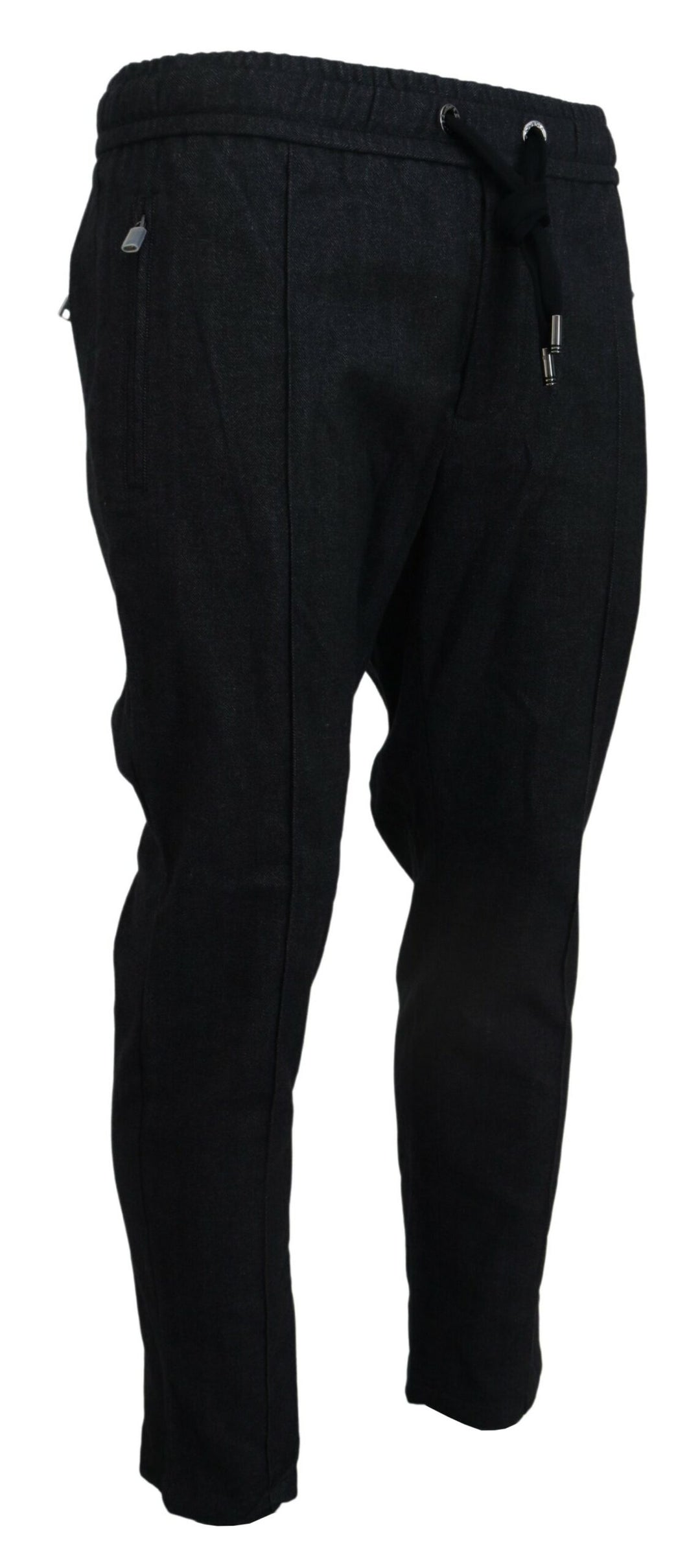 Dolce &amp; Gabbana Sample Sale Dolce &amp; Gabbana Grey Cotton Tapered Cotton Pants - | Designer outlet