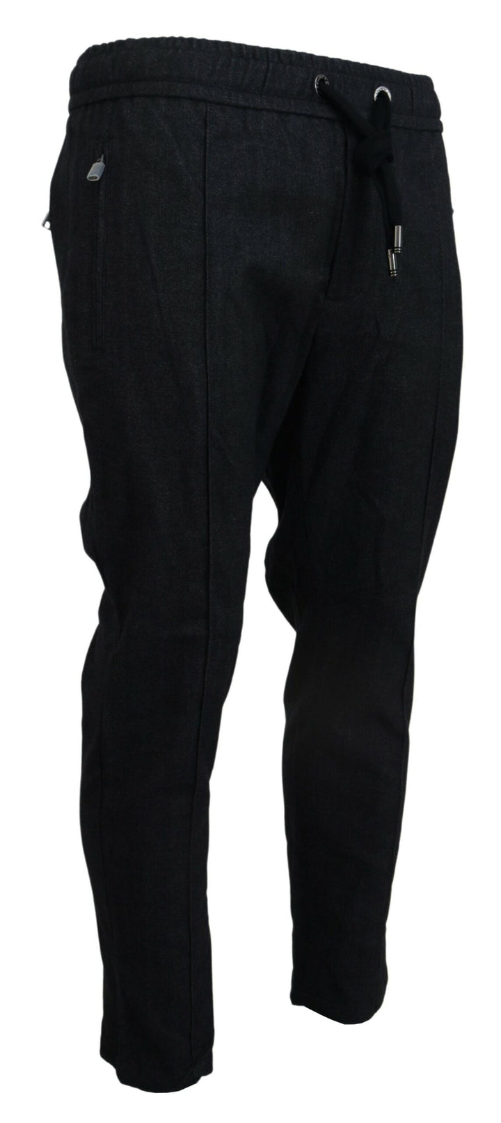 Dolce &amp; Gabbana Sample Sale Dolce &amp; Gabbana Grey Cotton Tapered Cotton Pants - | Designer outlet