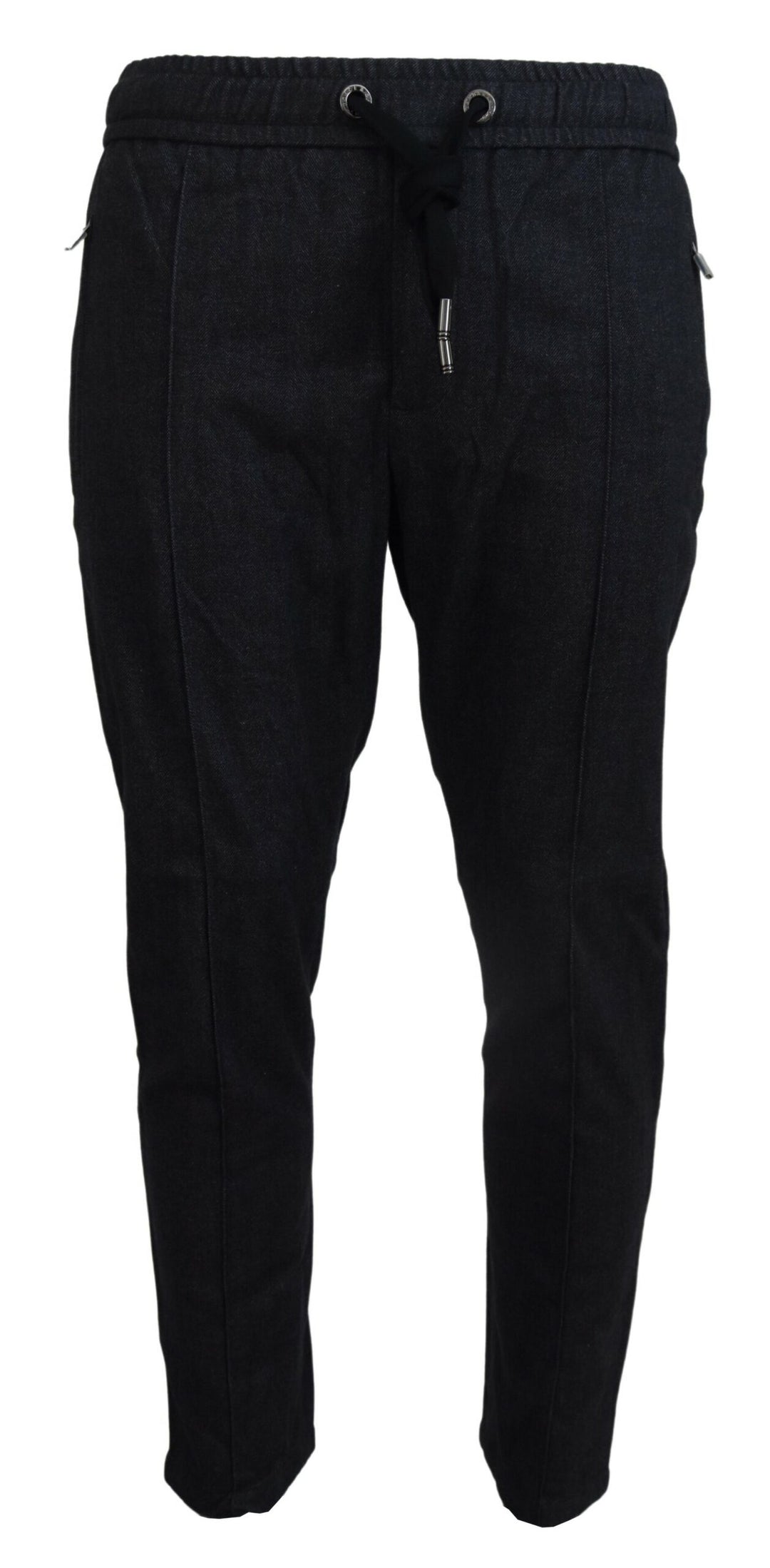 Dolce &amp; Gabbana Sample Sale Dolce &amp; Gabbana Grey Cotton Tapered Cotton Pants - | Designer outlet