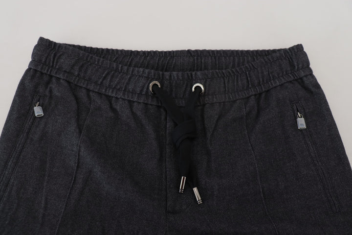 Dolce &amp; Gabbana Sample Sale Dolce &amp; Gabbana Grey Cotton Tapered Cotton Pants - | Designer outlet