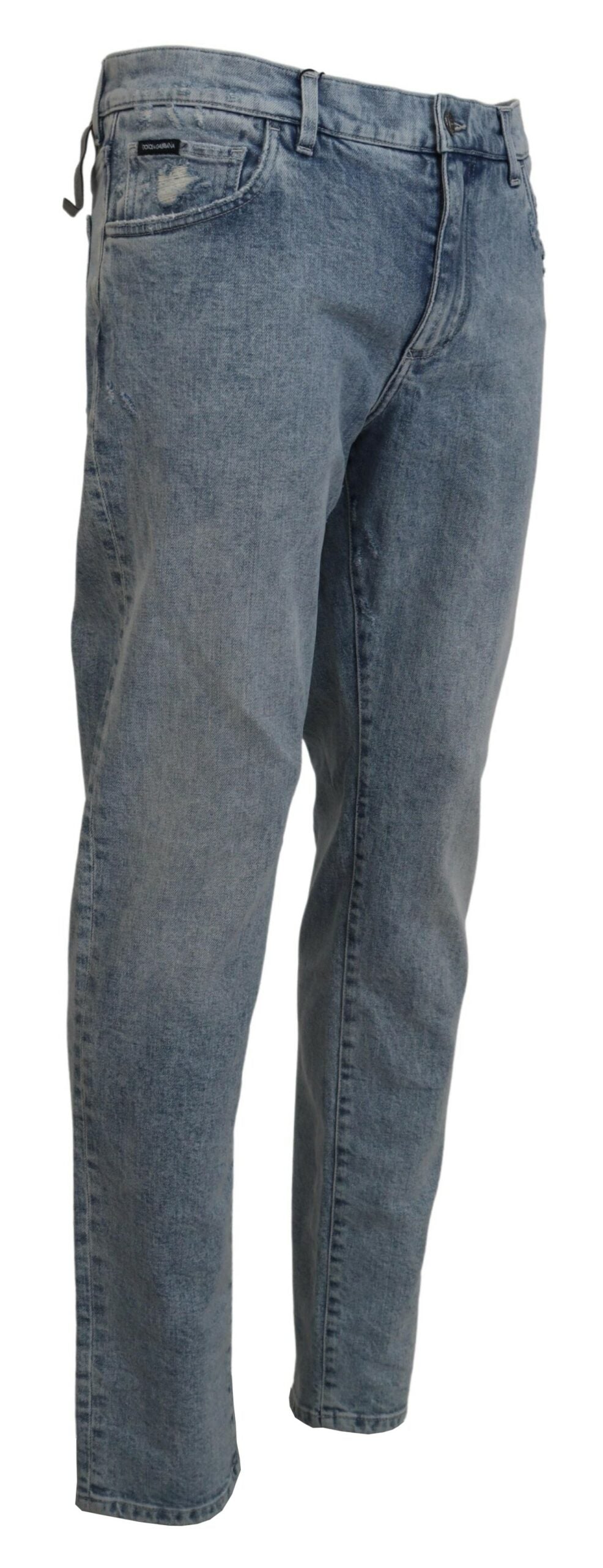 Dolce &amp; Gabbana Sample Sale Dolce &amp; Gabbana Blue Wash Slim Fit Cotton Denim Jeans - | Designer outlet