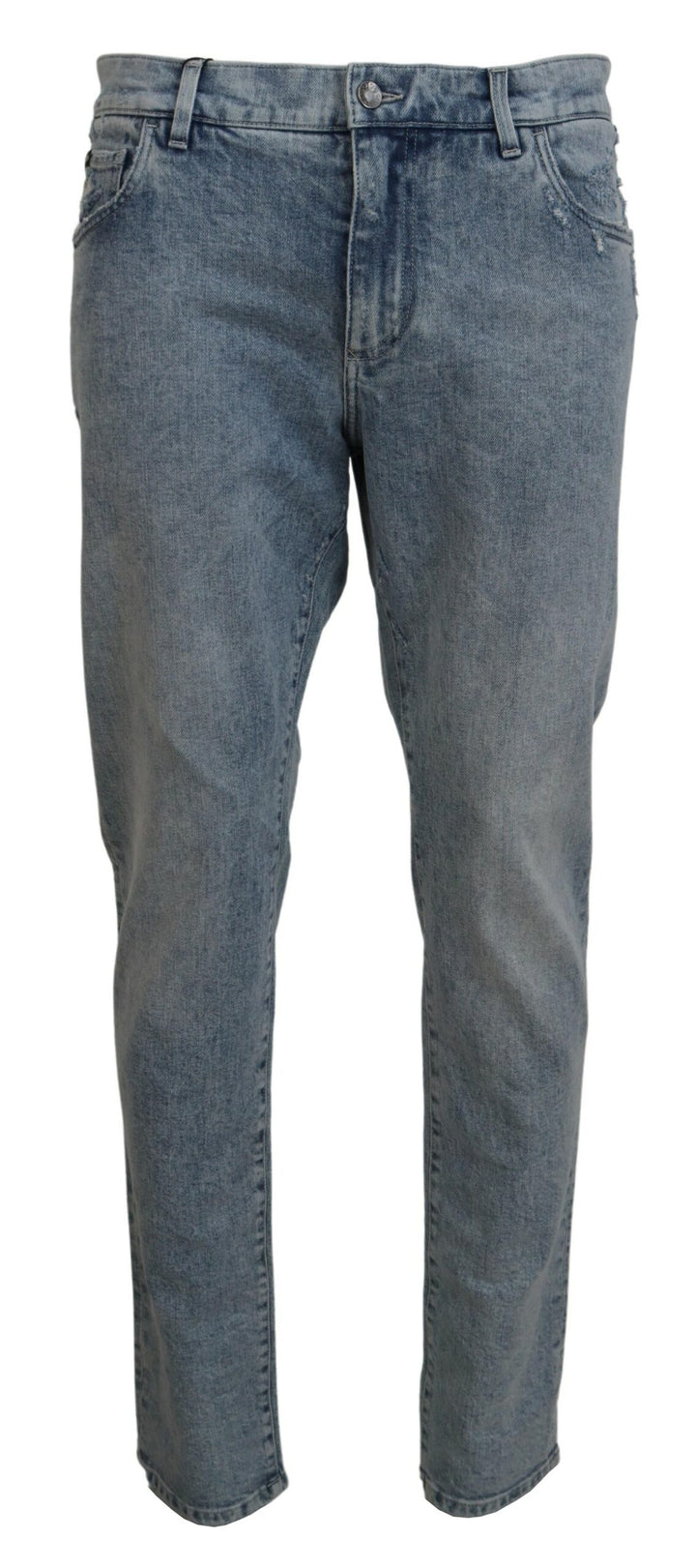Dolce &amp; Gabbana Sample Sale Dolce &amp; Gabbana Blue Wash Slim Fit Cotton Denim Jeans - | Designer outlet