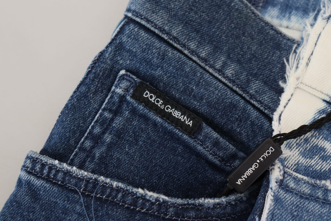 Dolce &amp; Gabbana Sample Sale Dolce &amp; Gabbana Blue Ceasar Denim Cotton Loose Fit Jeans - | Designer outlet