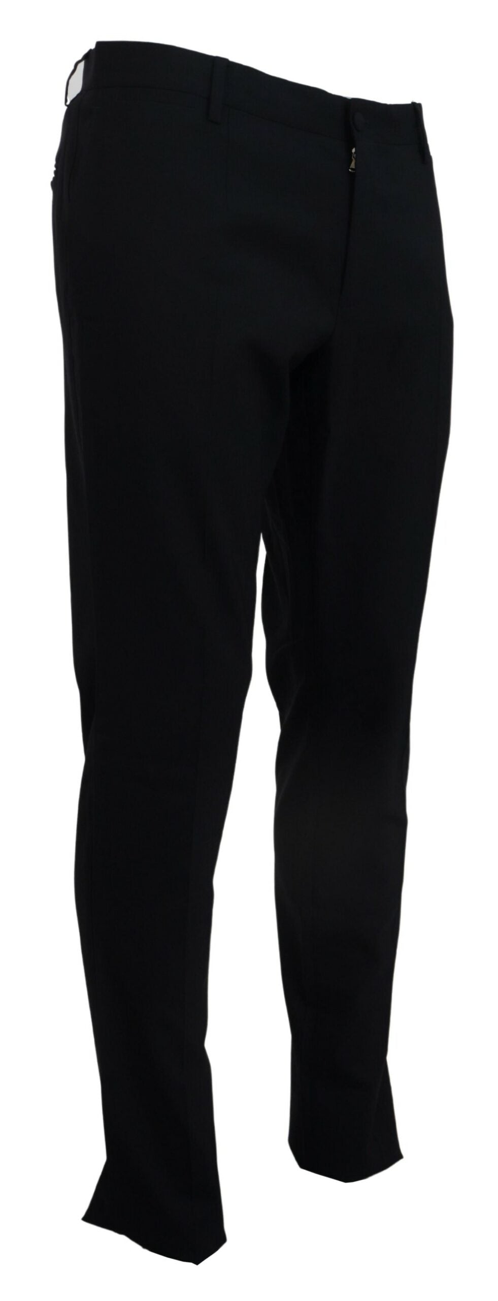Dolce &amp; Gabbana Sample Sale Dolce &amp; Gabbana Blue Wool Stretch Dress Formal Slim Fit Pant - | Designer outlet