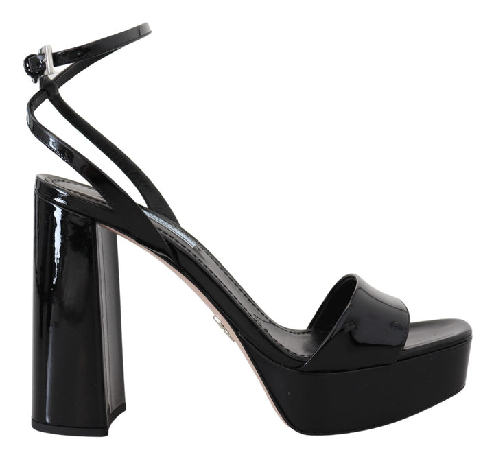 Prada Elevate Your Elegance with Glossy Black Heels