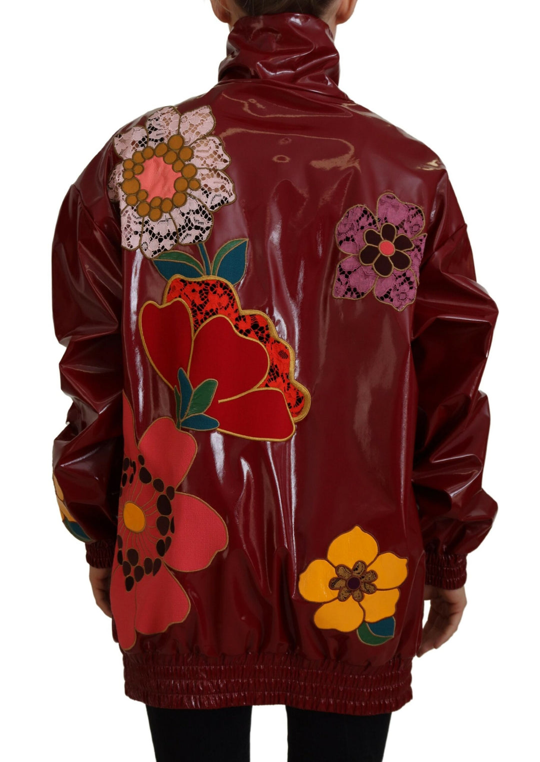 Dolce & Gabbana - Dolce & Gabbana Maroon Floral Luxe Jacket - JKT3578 - 40 - Ask Me Wear