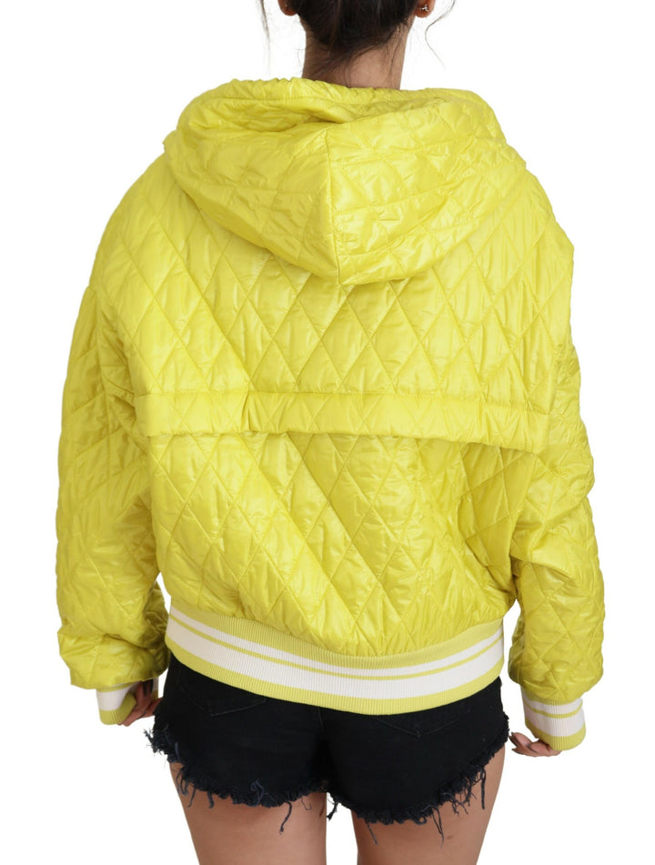 Dolce & Gabbana - Dolce & Gabbana Elegant Yellow Hooded Jacket - TSH83715 - 40 - Ask Me Wear