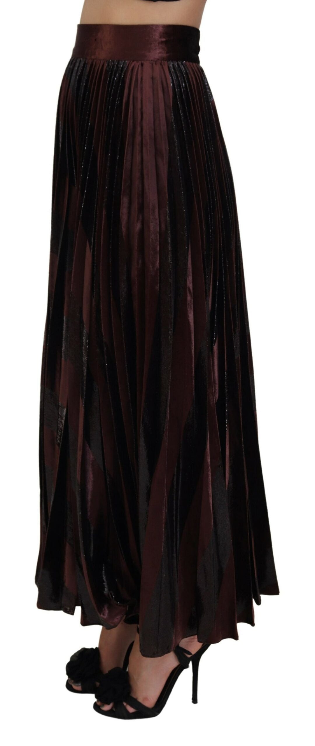 Dolce & Gabbana Elegant High Waist A-Line Maxi Skirt