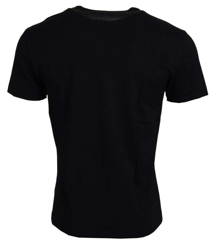 Dolce &amp; Gabbana Sample Sale Dolce &amp; Gabbana Black Sneak Peek Cotton Short Sleeve T-shirt - | Designer outlet