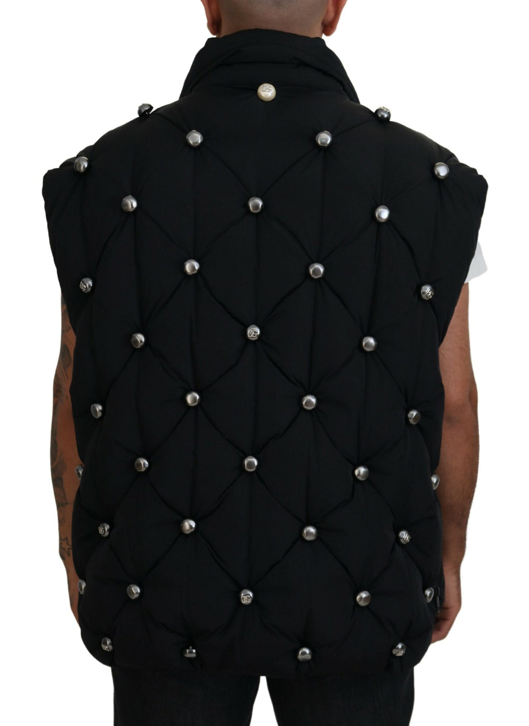 Dolce & Gabbana - Dolce & Gabbana Elegant Black Sleeveless Vest Jacket - JKT3607 - 50 - Ask Me Wear