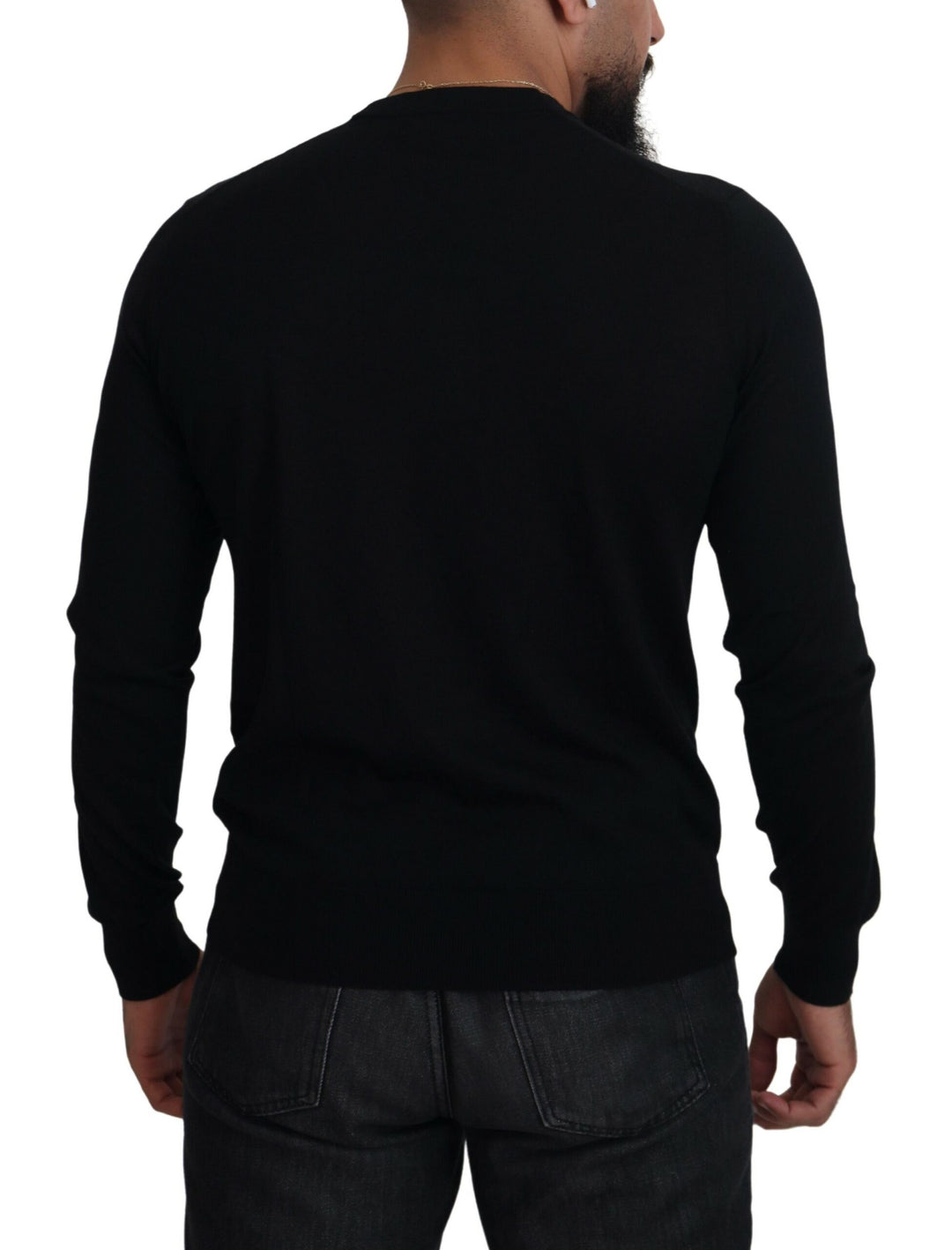 Dolce &amp; Gabbana Sample Sale Dolce &amp; Gabbana Black Cashmere Button Down Cardigan Sweater - | Designer outlet