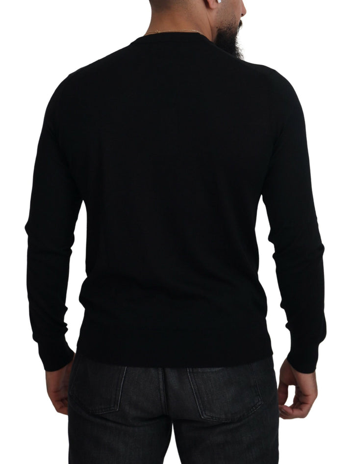 Dolce &amp; Gabbana Sample Sale Dolce &amp; Gabbana Black Cashmere Button Down Cardigan Sweater - | Designer outlet