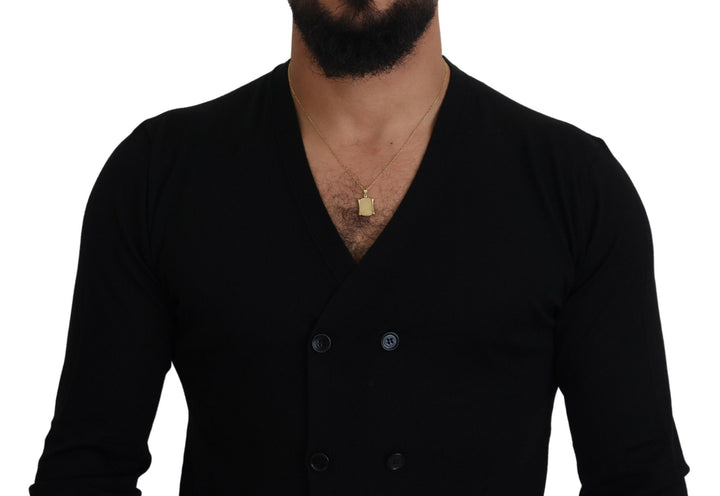 Dolce &amp; Gabbana Sample Sale Dolce &amp; Gabbana Black Cashmere Button Down Cardigan Sweater - | Designer outlet
