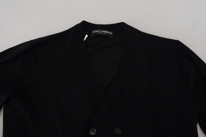 Dolce &amp; Gabbana Sample Sale Dolce &amp; Gabbana Black Cashmere Button Down Cardigan Sweater - | Designer outlet