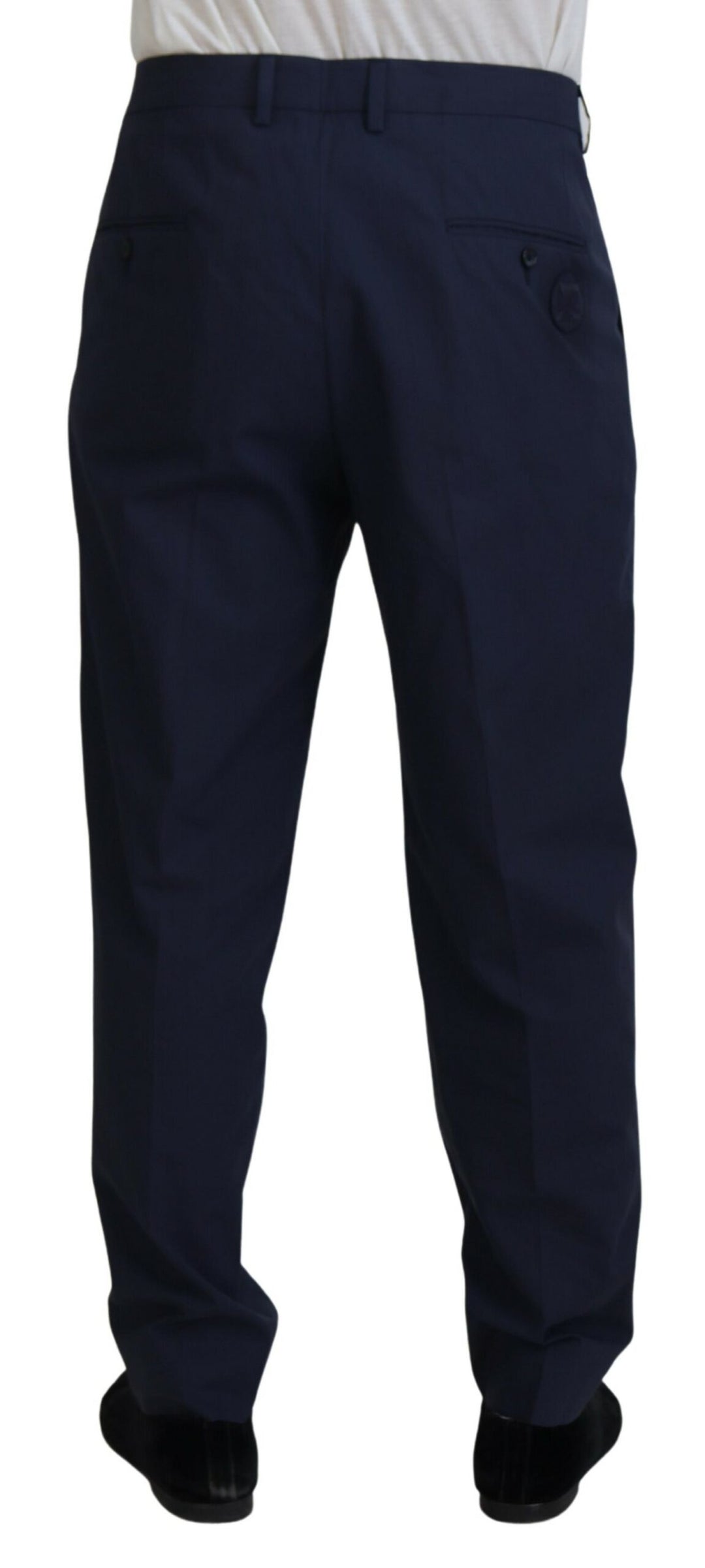 Dolce &amp; Gabbana Sample Sale Dolce &amp; Gabbana Dark Blue Cotton Chino Formal Pants - | Designer outlet
