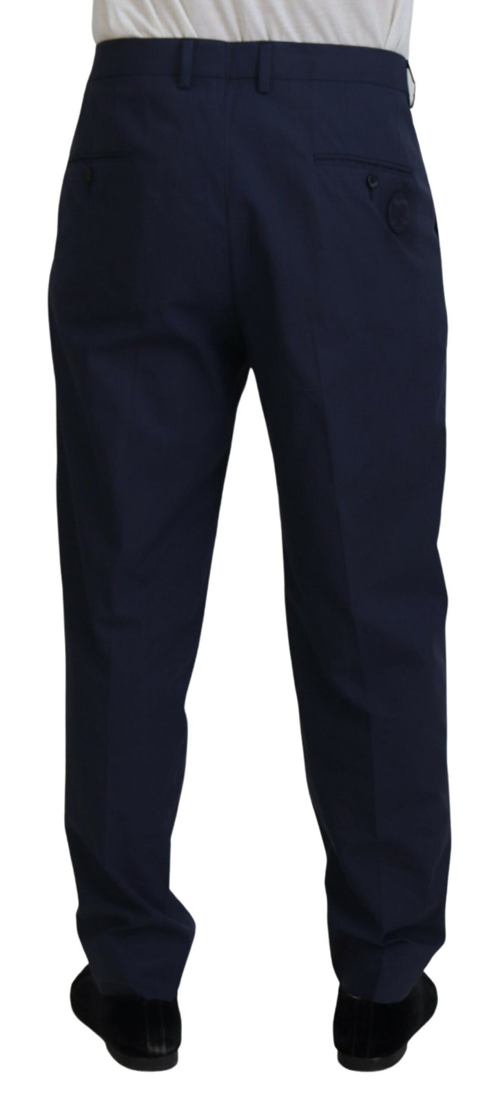 Dolce &amp; Gabbana Sample Sale Dolce &amp; Gabbana Dark Blue Cotton Chino Formal Pants - | Designer outlet