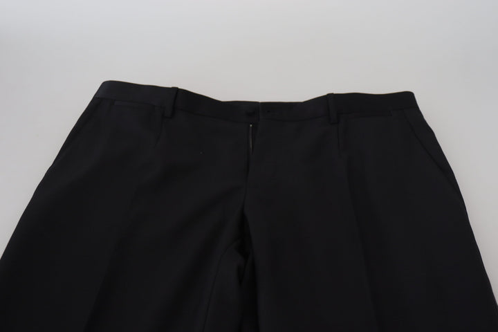 Dolce &amp; Gabbana Black Wool Chino Dress Formal Pants by Dolce &amp; Gabbana outlet now on sale