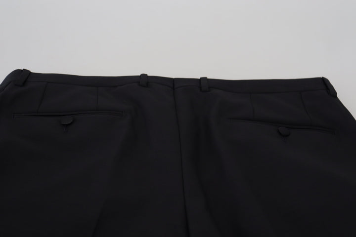 Dolce &amp; Gabbana Black Wool Chino Dress Formal Pants by Dolce &amp; Gabbana outlet now on sale