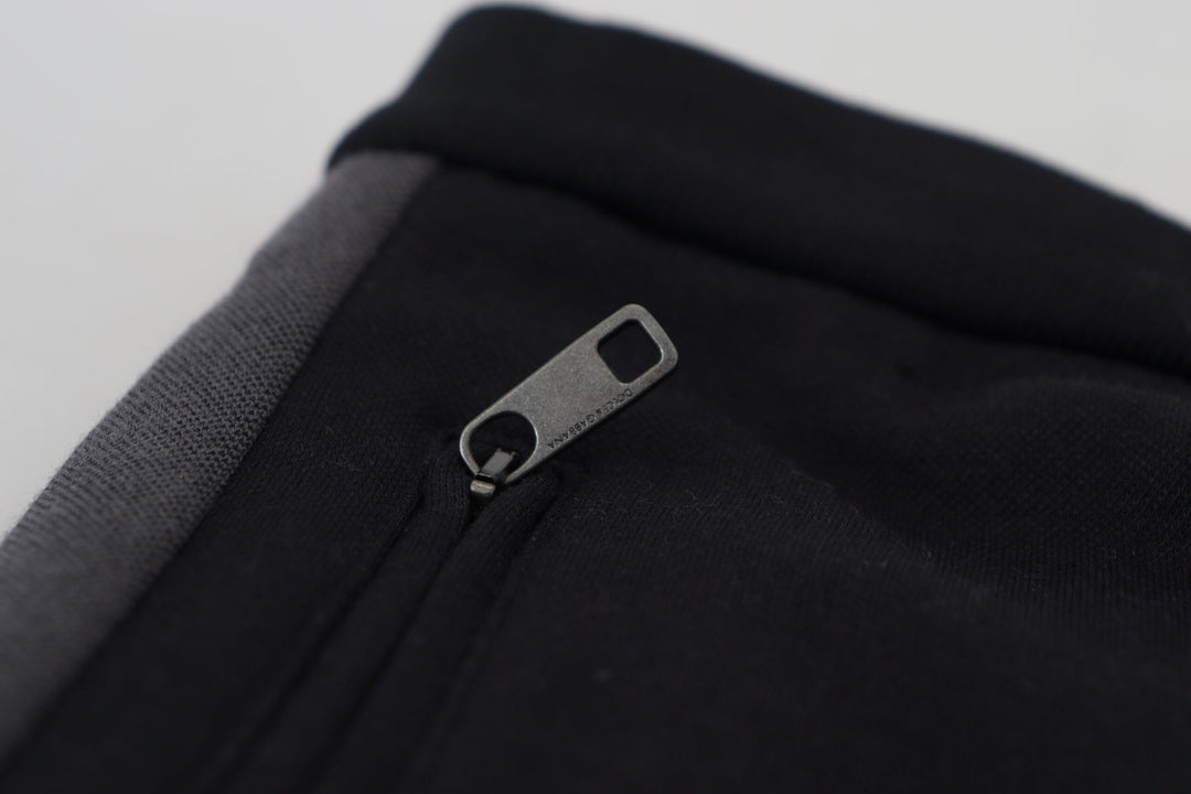 Dolce &amp; Gabbana Sample Sale Dolce &amp; Gabbana Black Wool Horseshoe Jogger Pants - | Designer outlet