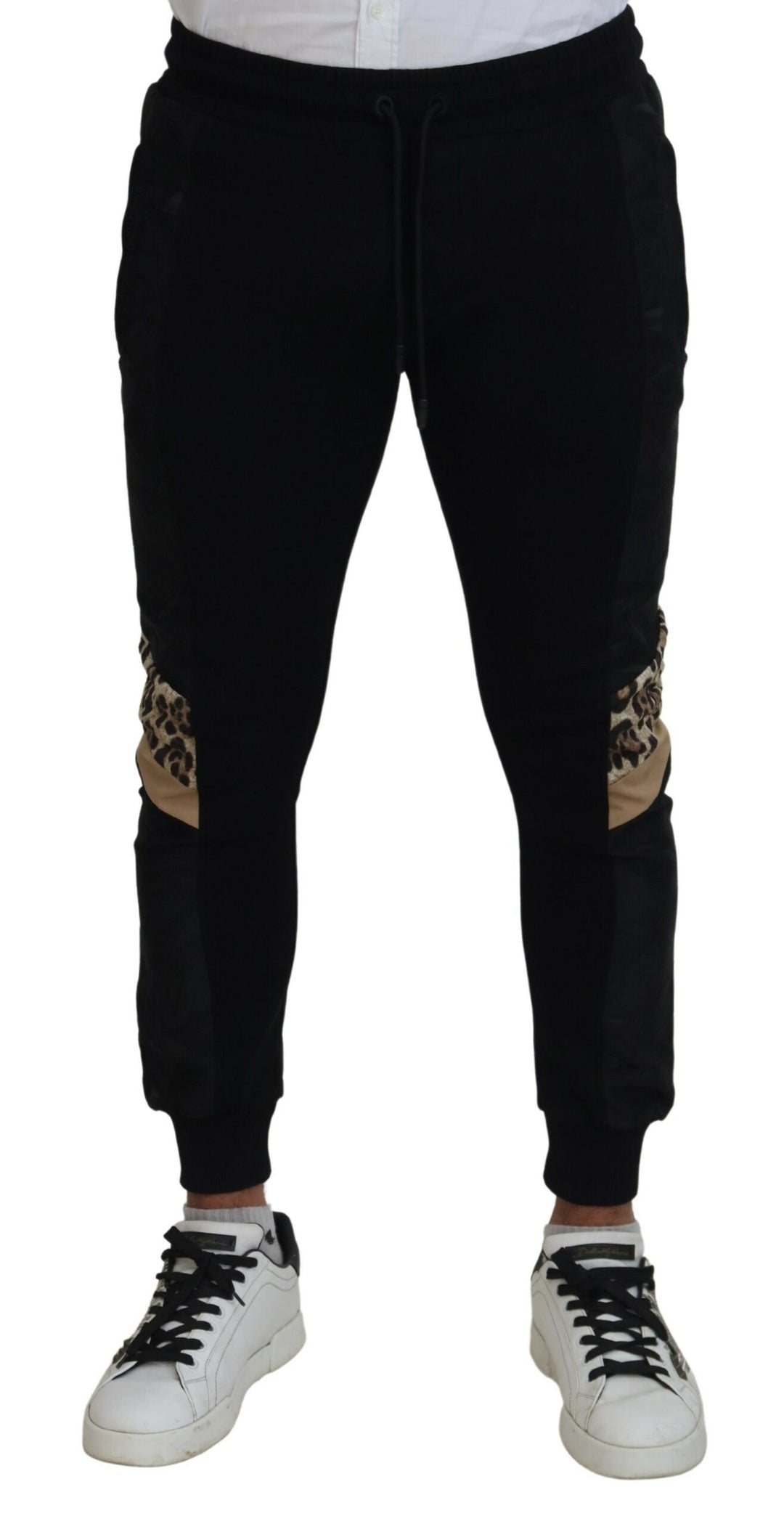 Dolce &amp; Gabbana Black Polyester Skinny Jogger Men Pants by Dolce &amp; Gabbana outlet now on sale