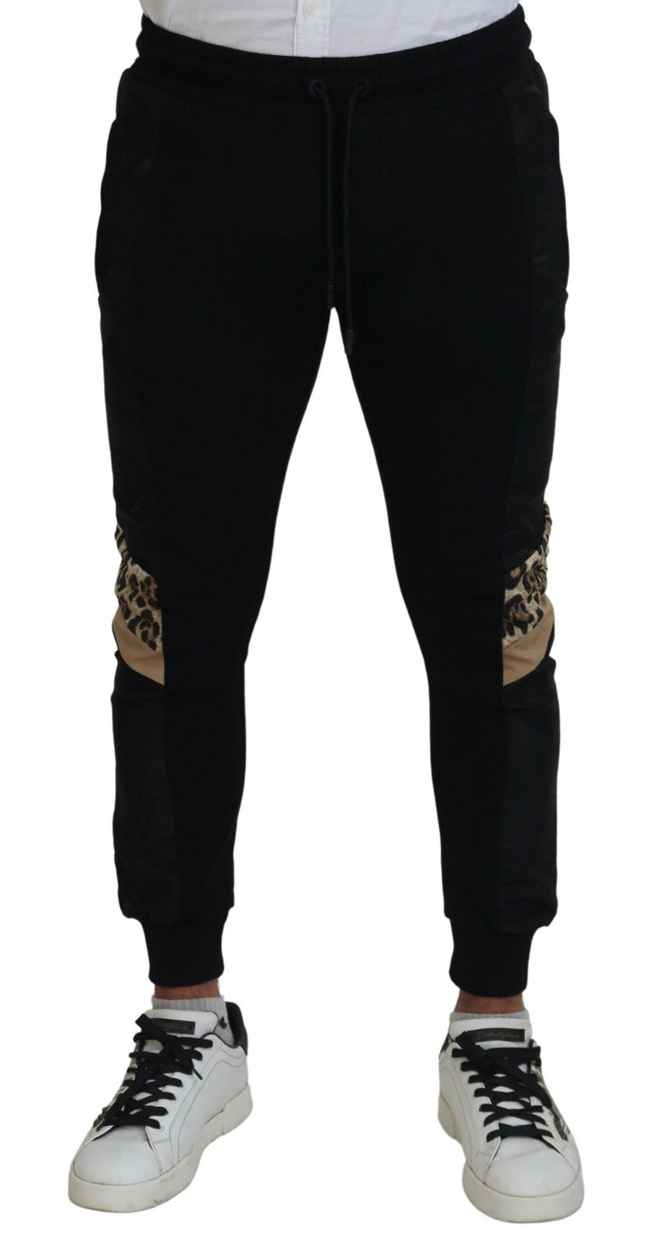 Dolce &amp; Gabbana Black Polyester Skinny Jogger Men Pants by Dolce &amp; Gabbana outlet now on sale