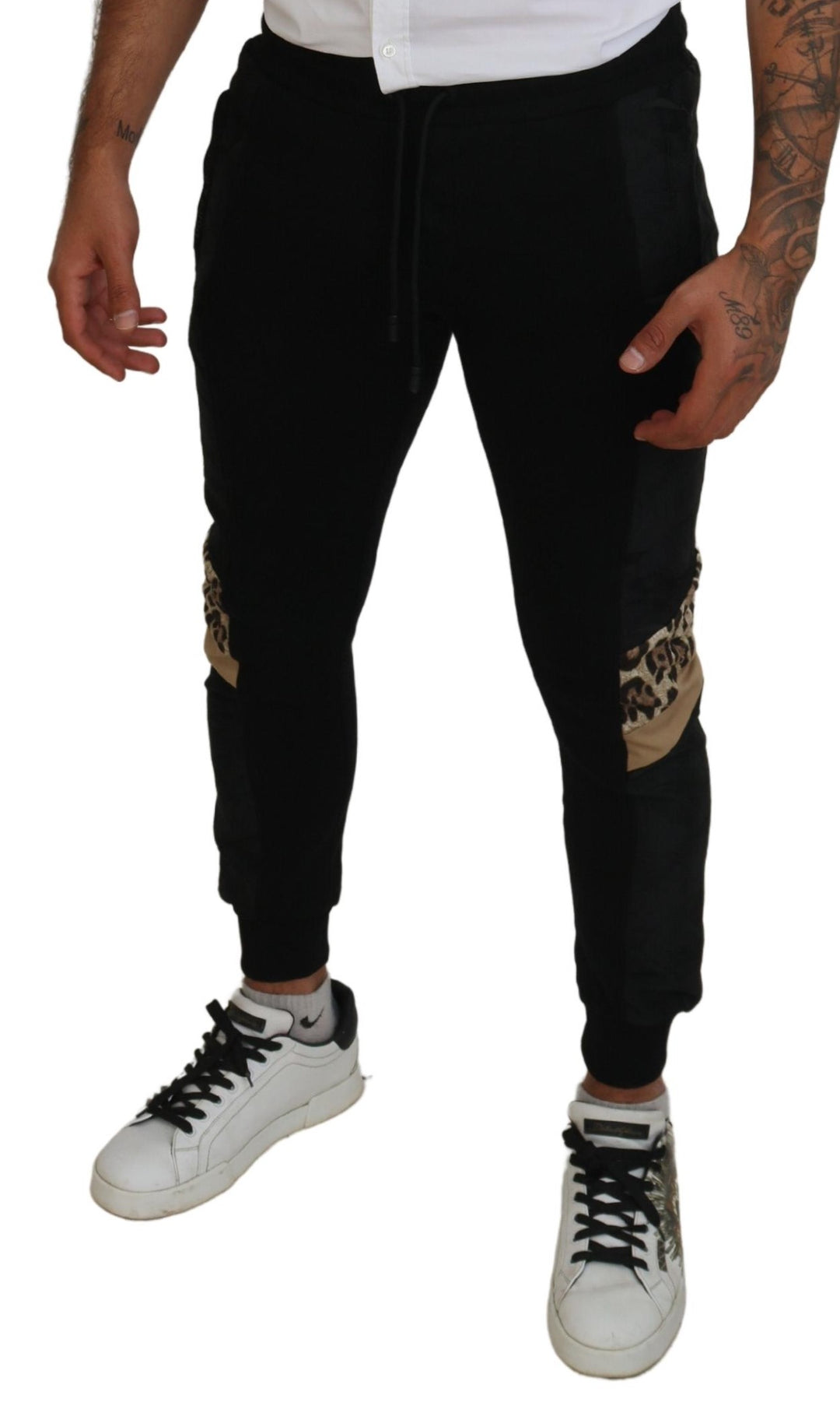 Dolce &amp; Gabbana Black Polyester Skinny Jogger Men Pants by Dolce &amp; Gabbana outlet now on sale