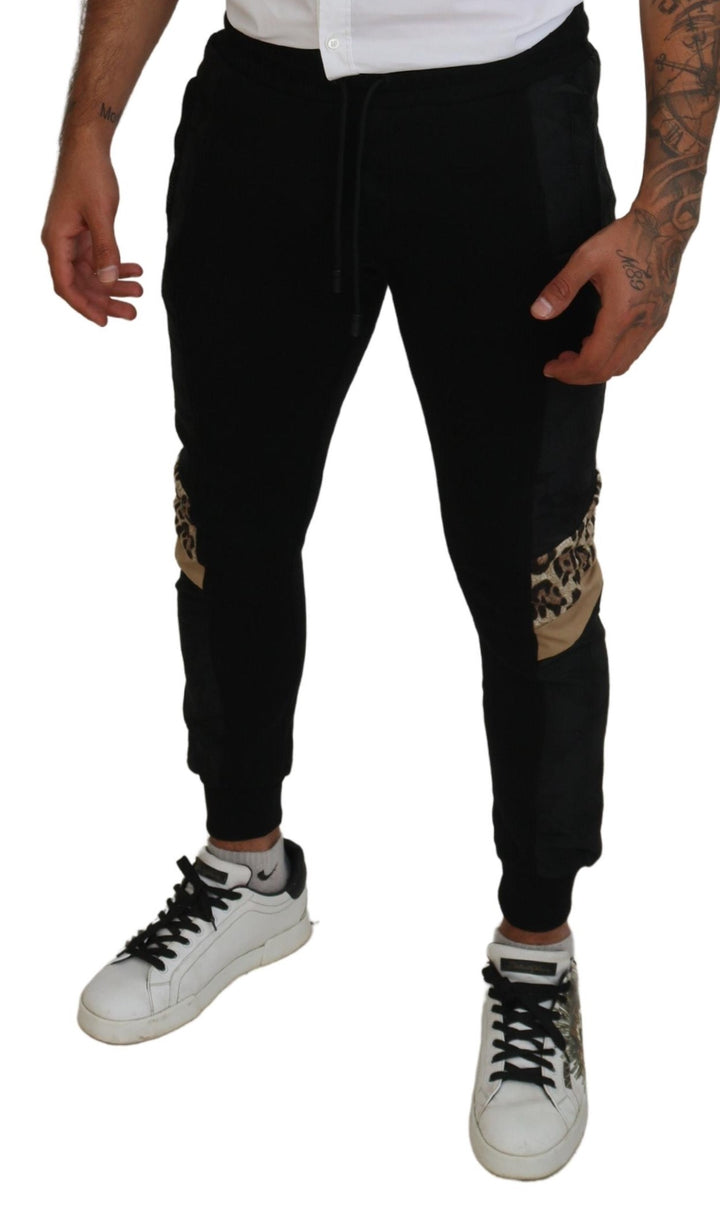 Dolce &amp; Gabbana Black Polyester Skinny Jogger Men Pants by Dolce &amp; Gabbana outlet now on sale