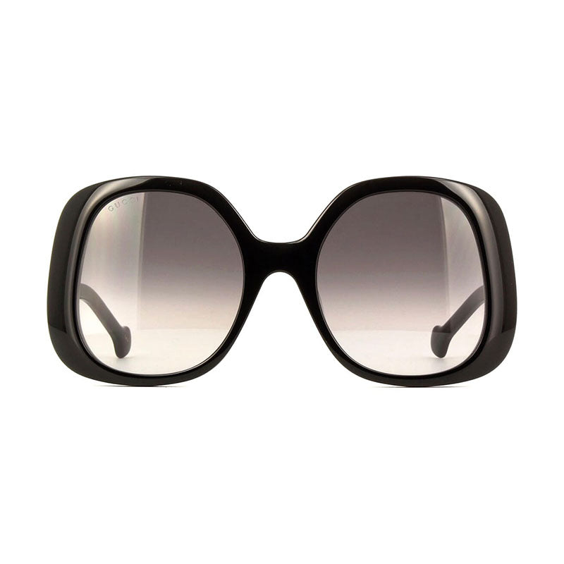 Gucci Sunglasses Square Full Rim, Black Frame and Grey Gradient Lens GG1235S001