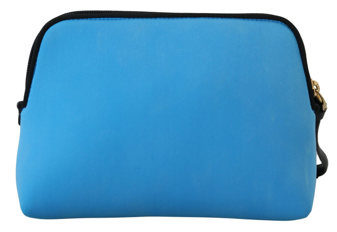 Dolce & Gabbana Elegant Blue Polyamide Pouch Bag