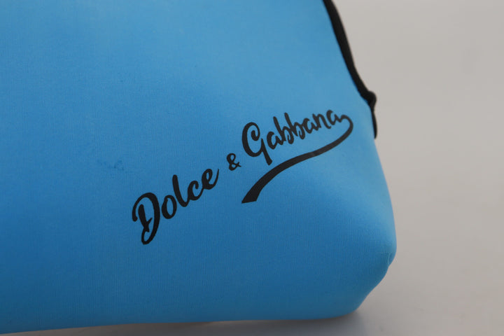 Dolce & Gabbana - Dolce & Gabbana Elegant Blue Polyamide Pouch Bag - BAG1076 - Ask Me Wear