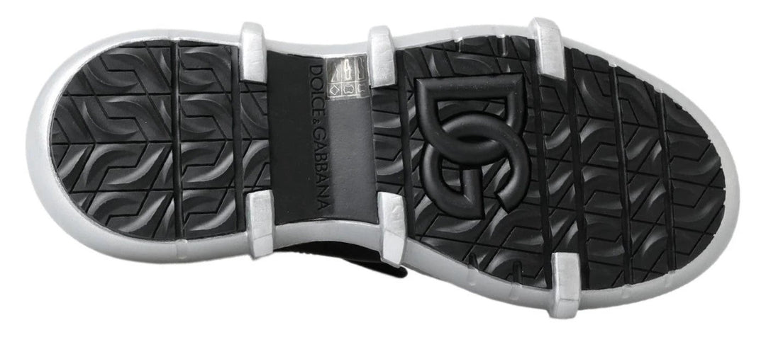 Dolce &amp; Gabbana Black Nylon Galileo High Top Sneakers Shoes by Dolce &amp; Gabbana outlet now on sale