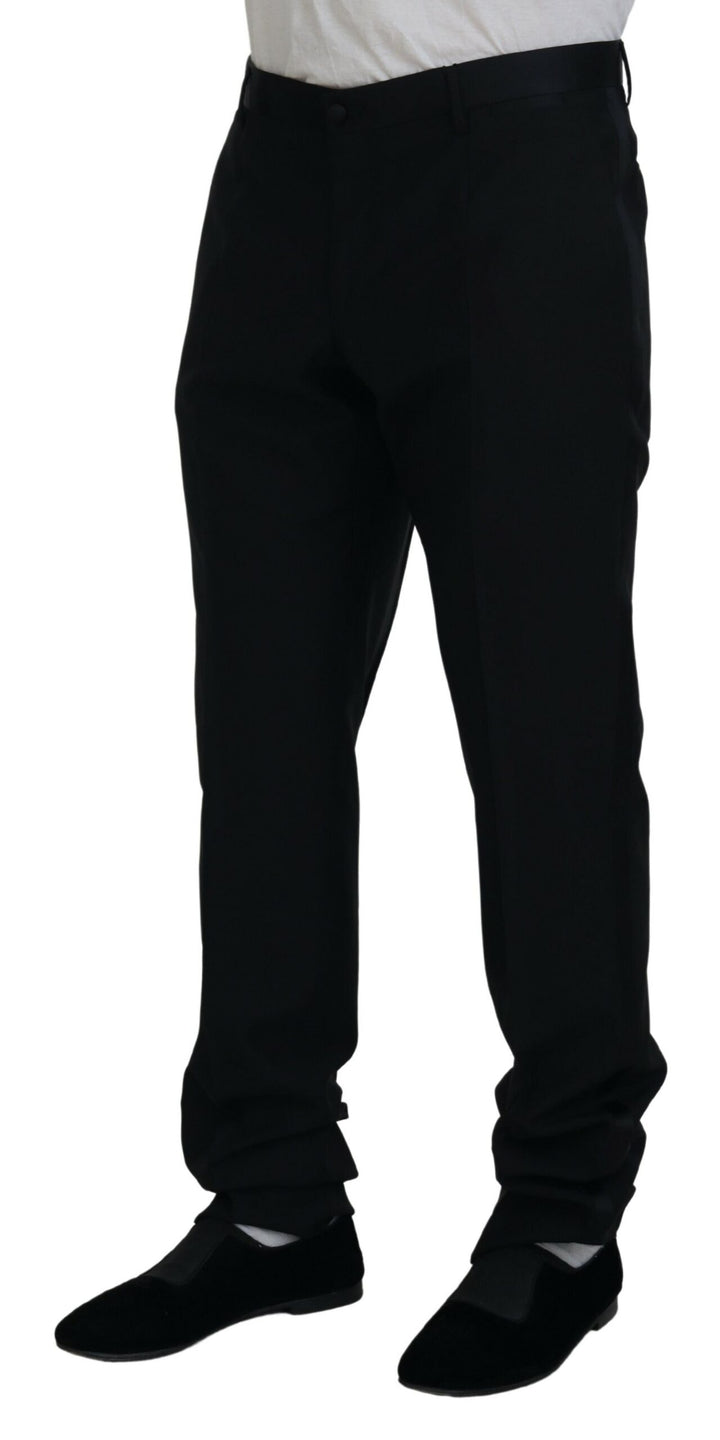 Dolce &amp; Gabbana Sample Sale Dolce &amp; Gabbana Black Dress Wool Silk Trouser Pants - | Designer outlet