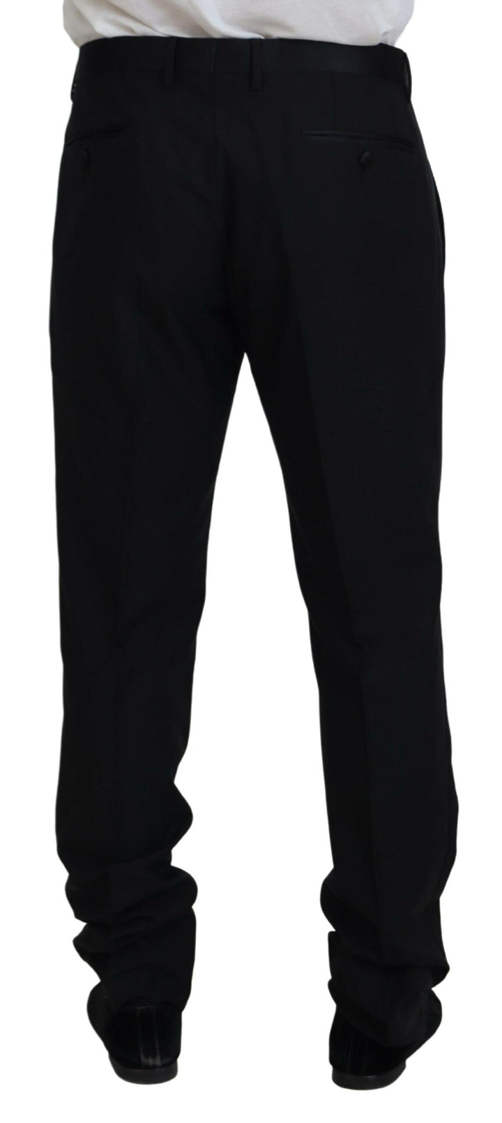 Dolce &amp; Gabbana Sample Sale Dolce &amp; Gabbana Black Dress Wool Silk Trouser Pants - | Designer outlet