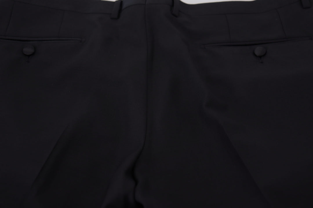 Dolce &amp; Gabbana Sample Sale Dolce &amp; Gabbana Black Dress Wool Silk Trouser Pants - | Designer outlet