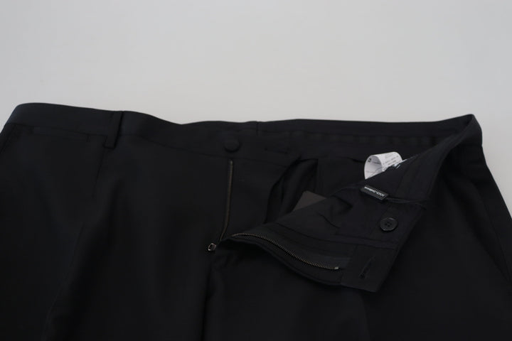 Dolce &amp; Gabbana Sample Sale Dolce &amp; Gabbana Black Dress Wool Silk Trouser Pants - | Designer outlet
