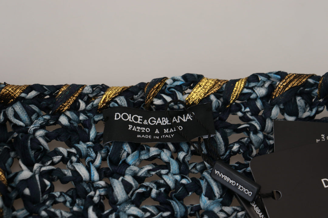 Dolce & Gabbana Blue Button Cardigan Fatto A Mano Sweater by Dolce & Gabbana outlet now on sale