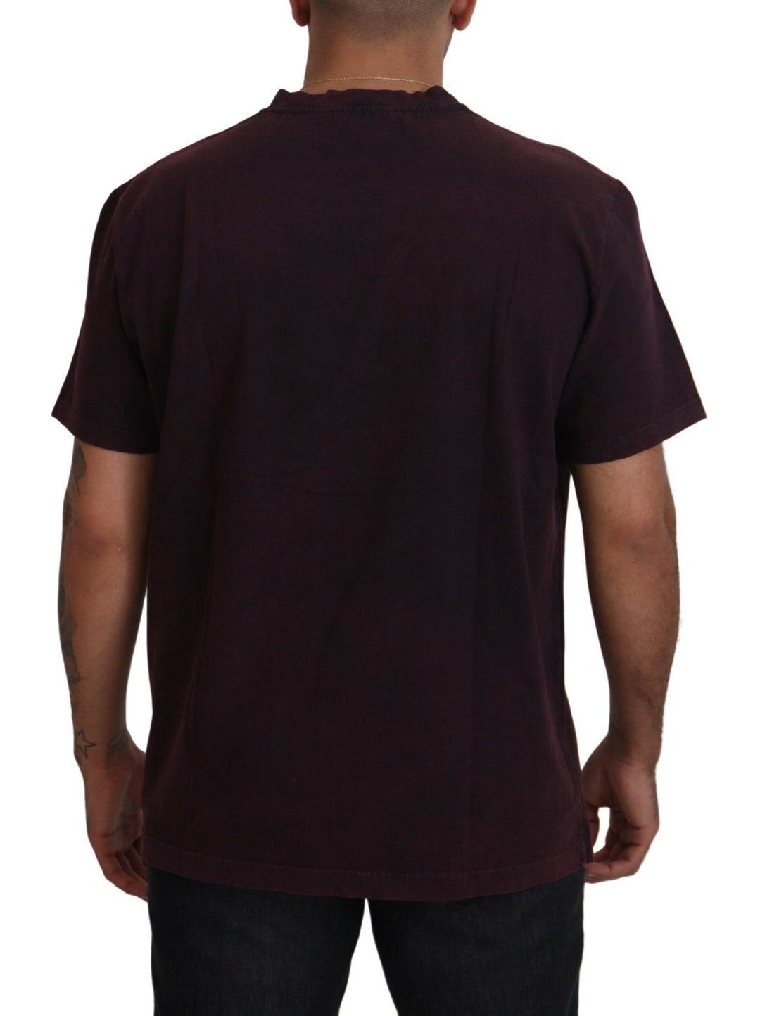 Dolce &amp; Gabbana Bordeaux Crewneck Short Sleeve T-shirt by Dolce &amp; Gabbana outlet now on sale