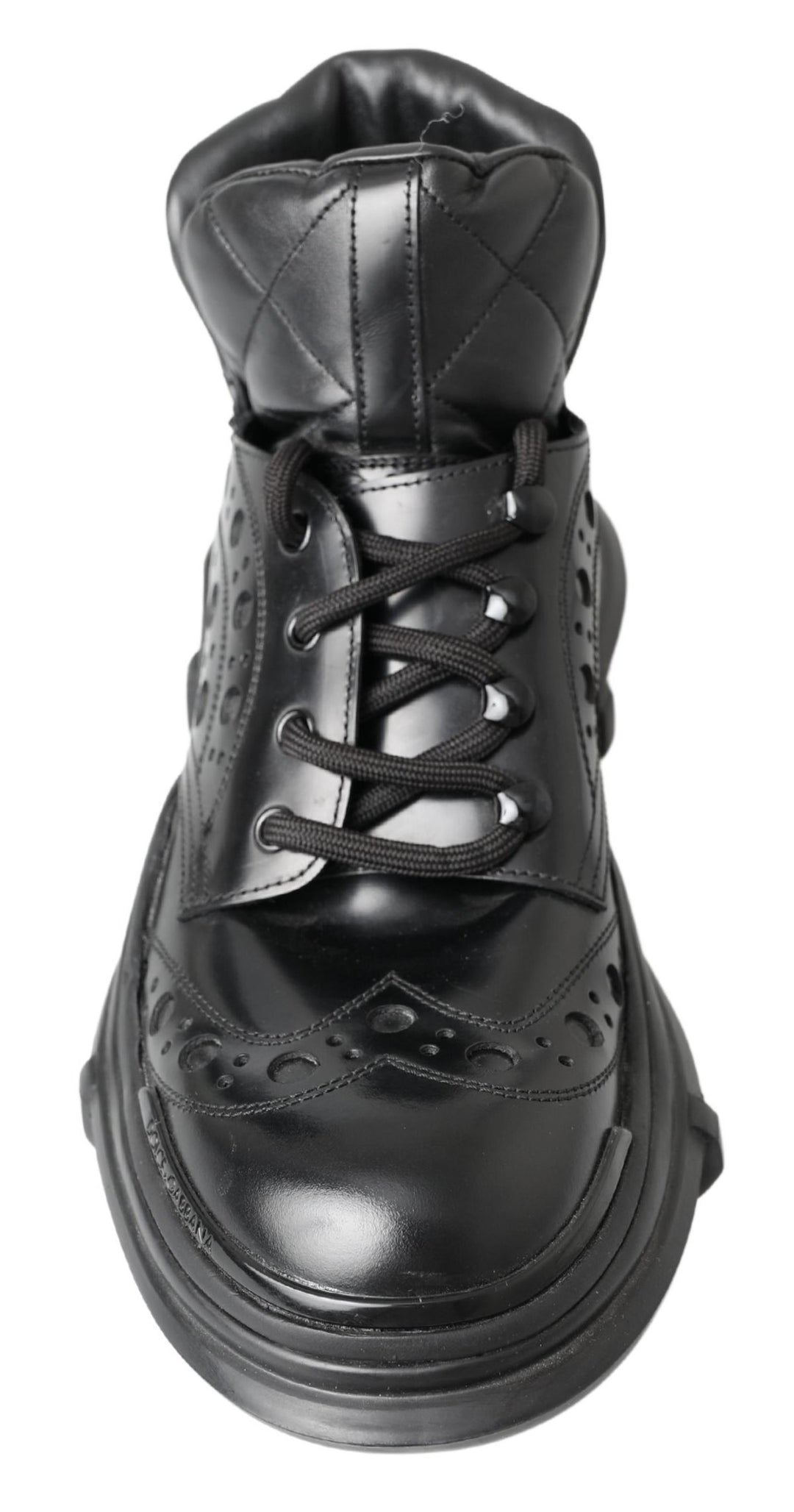 Dolce &amp; Gabbana Sample Sale Dolce &amp; Gabbana Black Leather Ankle Casual Boots - | Designer outlet