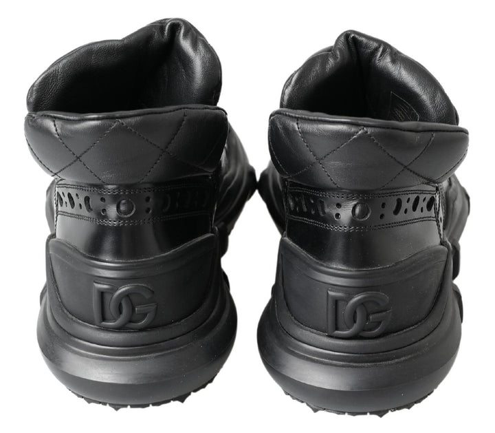 Dolce &amp; Gabbana Sample Sale Dolce &amp; Gabbana Black Leather Ankle Casual Boots - | Designer outlet