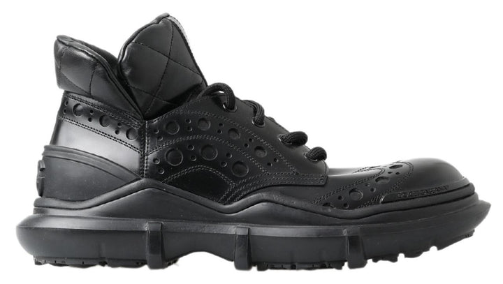 Dolce &amp; Gabbana Sample Sale Dolce &amp; Gabbana Black Leather Ankle Casual Boots - | Designer outlet