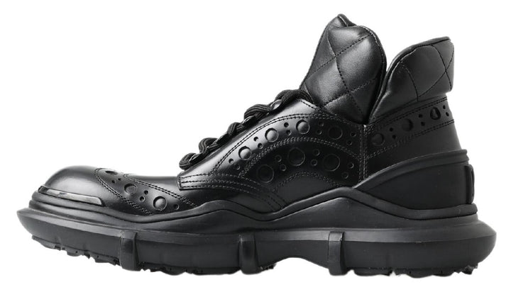 Dolce &amp; Gabbana Sample Sale Dolce &amp; Gabbana Black Leather Ankle Casual Boots - | Designer outlet