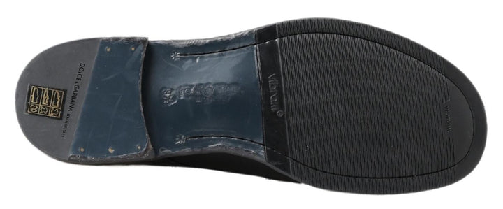 Dolce &amp; Gabbana Sample Sale Dolce &amp; Gabbana Black Horse Leather Perugino Boots - | Designer outlet
