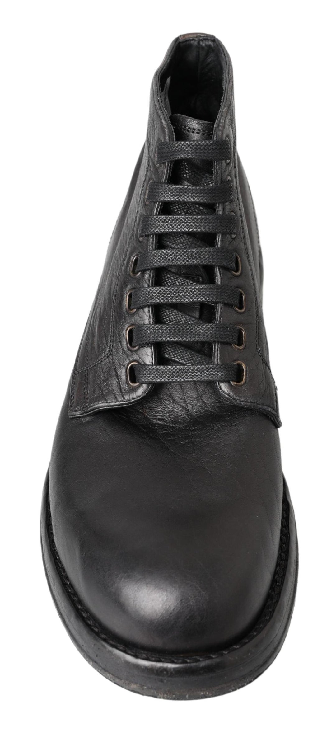 Dolce &amp; Gabbana Sample Sale Dolce &amp; Gabbana Black Horse Leather Perugino Boots - | Designer outlet