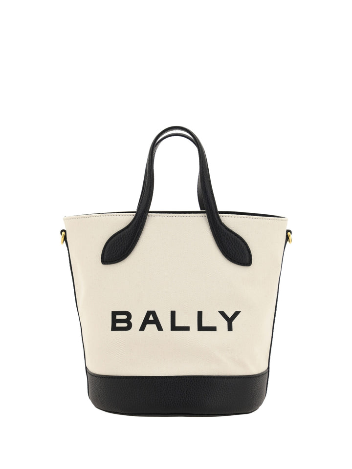 Bally - Bally Elegant Monogram Bucket Bag in Black & White - 7617659963681 - Ask Me Wear