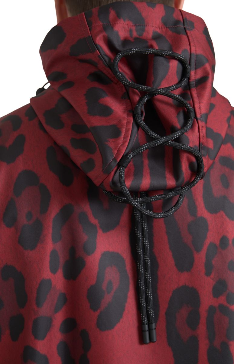 Dolce & Gabbana - Dolce & Gabbana Radiant Red Leopard Print Hooded Jacket - JKT3685 - 48 - Ask Me Wear