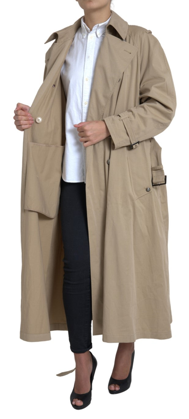 Dolce & Gabbana - Dolce & Gabbana Elegant Double Breasted Trench Coat - JKT3323 - 46 - Ask Me Wear