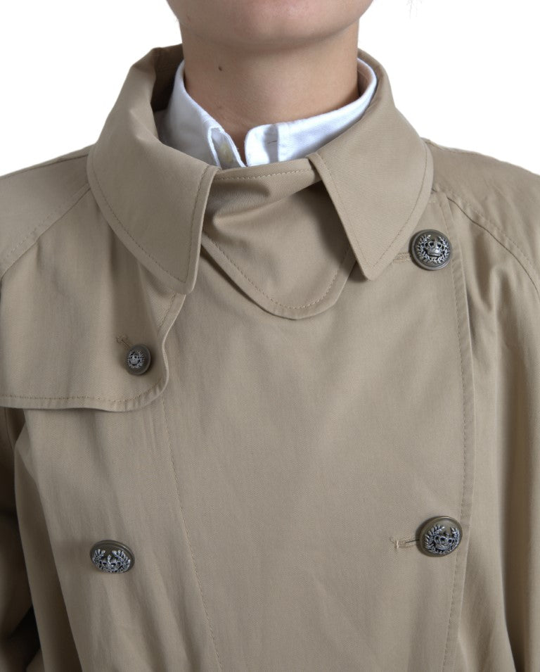 Dolce & Gabbana - Dolce & Gabbana Elegant Double Breasted Trench Coat - JKT3323 - 46 - Ask Me Wear