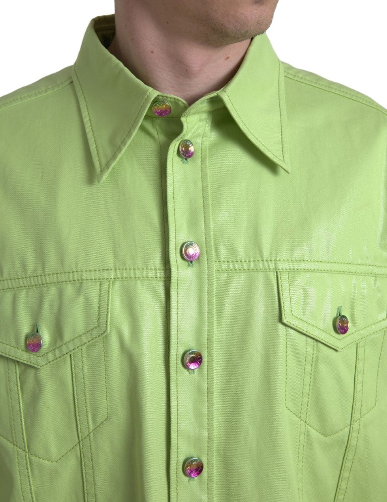 Dolce & Gabbana Green Shirt | Designer Fashion outlet | Authentic Shirts on Sale Ask Me Wear Dolce & Gabbana Green Shirt | Designer Fashion outlet | Authentic Shirts on Sale Ask Me Wear